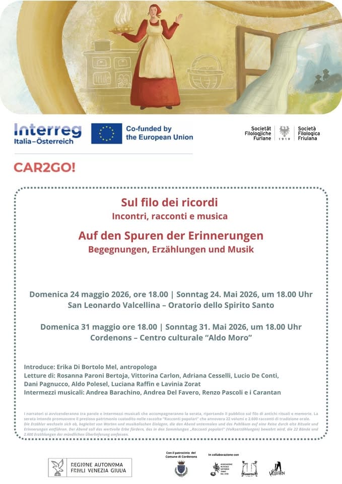 Evento A Cordenons Sul Filo Dei Ricordi Locandina A Cordenons Sul Filo Dei Ricordi - domenica 31 maggio ore 18:00 - 20:00