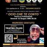 A Prata di Pordenone GIOVANNI GIUSTO in Ocio che te conto Potrebbe essere un'immagine raffigurante testo