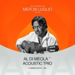 AL DI MEOLA ACOUSTIC TRIO // PISA JAZZ REBIRTH 26 Potrebbe essere un'illustrazione raffigurante il seguente testo "PISAJ MER29LUGLIO JAZZ REBIRTH 2026 PISAJAZZ.REBIRTH2026 MER 29 LUGLIO ORE2130 1編道 AL ALDIMEOLA USA DI ACOUSTIC TRIO 9 GIARDINOSCOTTO-PISA GIARDINO SCOTTO PISA"
