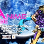 Anime Vibe – Baldoria di Rimini Potrebbe essere un'illustrazione raffigurante il seguente testo "V能 ANIME A NIME IBE LA CARTOON EXPERIENCE PIU' IMITATA VENERDI' 12 GIUGNO H 20.00 BALDORIA EX VELVET- - RIMINI PRENOTAZIONI 338-1831711 BALDORIA Casbee"