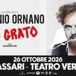 Antonio Ornano “(In)grato” @ Sassari, Teatro Politeama Verdi – 26 ottobre 2026 Antonio Ornano “(In)grato” – Sassari, Teatro Politeama Verdi – 26 ottobre 2026 a Sassari (SS) il 26 ottobre 2026