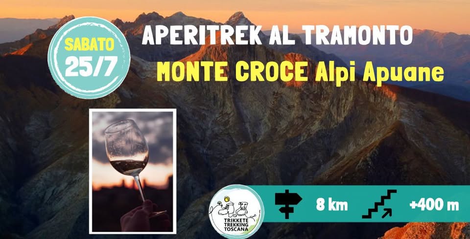 Evento Aperi – Trek al Tramonto – Monte Croce Alpi Apuane Locandina Aperi – Trek al Tramonto – Monte Croce Alpi Apuane - sabato 25 luglio ore 16:30 - 18:30