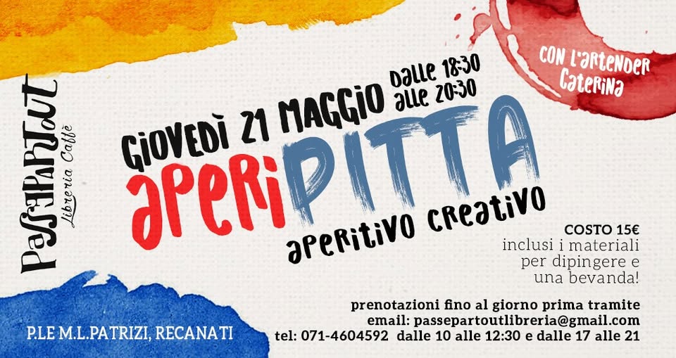 Evento Aperipitta! Locandina Aperipitta! - giovedì 21 maggio ore 18:30 - 20:30