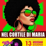 Aperitivo musicale con i What The Funk Potrebbe essere un'immagine raffigurante il seguente testo "DISCOFUNKYBAND DISCO FUNIKY BAND i NEL CORTILE DI MARIA APERITIVO MUSICALE dalle 19:00 13 SABATO GIUGNO NEL CORTILE DI MARIA VIA FRA DOLCINO PRATO SESIA (ס) What Mgank Fank per prenotazioni: 347 382 0548"