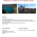 Ariccia e Nemi 4 Ottobre 2026 Ariccia e Nemi 4 Ottobre 2026 a Bellizzi (SA) il 4 ottobre 2026