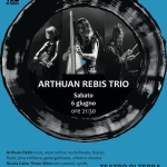 Potrebbe essere un'immagine raffigurante clarinetto e il seguente testo "业 TEЛ TRO DI DITERRA arci ARTHUAN REBIS TRIO Sabato 6 giugno ore 21:30 Arthuan Rebis voce, arpa ส celtica, nyckelharpa, hulusi, flauti, piva emiliana, gaita galiziana, chitarra classica Nicola Caleo Timer Shine percussioni, synth, programming TEATRO DI TERRA Alice Petrin voce, nyckelharpa, musette, Carrara Via S.Piero 13 viella medievale, flauto, tamburello per erinfo+393513863844 info 39 351 3863844"