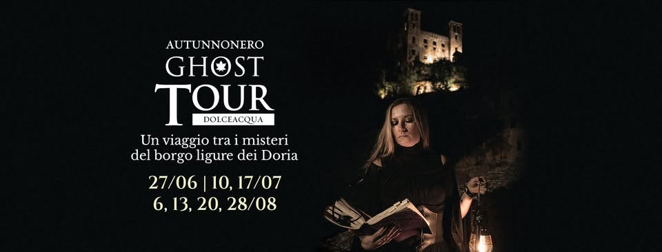 Evento Autunnonero Ghost Tour Dolceacqua Locandina Autunnonero Ghost Tour Dolceacqua - da sabato 11 aprile - venerdì 28 agosto 2026 ore 22:00 ore 23:30
