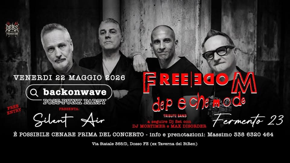 Evento Backonwave Post – Punk Party 5′ Edition Locandina Backonwave Post – Punk Party 5′ Edition - venerdì 22 maggio ore 19:30 - 21:30