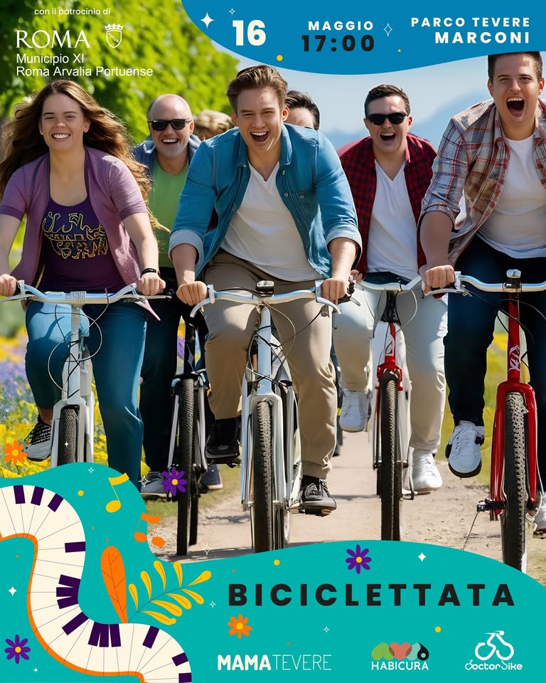 Evento Biciclettata dei Parchi Locandina Biciclettata dei Parchi - sabato 16 maggio ore 17:00 - 19:00