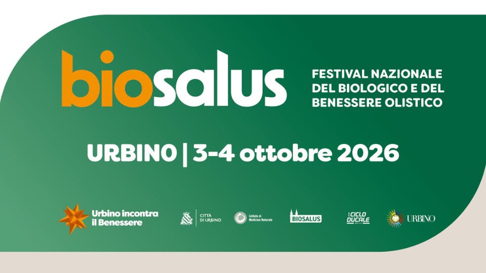 Evento Biosalus Festival 2026 Locandina Biosalus Festival 2026 - da sabato 3 ottobre - domenica 4 ottobre 2026 ore 10:00 ore 19:30