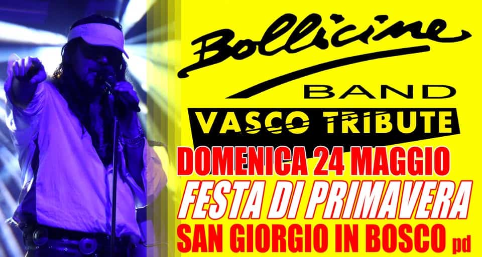 Evento BoLLicine Band live @FestadiPrimavera San Giorgio in Bosco PD, domenica 24 maggio 2026 Locandina BoLLicine Band live @FestadiPrimavera San Giorgio in Bosco PD, domenica 24 maggio 2026 - domenica 24 maggio ore 21:00 - 23:00