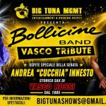 BOLLICINE – VASCO ROSSI TRIBUTE + ANDREA INNESTO “CUCCHIA” live @PIZZERIA DA MICHELE, SILEA (TV) Potrebbe essere un contenuto grafico raffigurante tromba e il seguente testo "BIGTUNAMGMT BIG TUNA ENTERTAINMENT & BOOKING AGENCY P PRESENTA Bollicime BAND VASCO TRIBUTE STORICO SAX DI VASCOROSSI VASCO ROSSI DAL =1985= ENERGIA PURO ROCK GRANDI SUCCESSI DI VASCO LIVE SHOW IMPERDIBILE OSPITE SPECIALE DELLA SERATA ANDREA "CUCCHIA" INNESTO STORICO SAX DI VASCO ROSSI DAL 1985 BIGTUNASHOWS@GMAIL.COM PER INFORMAZIONI SPETTACOLI: VIVI L'EMOZIONE DEI GRANDI LASSICI DEL BLASCO! VITA ASPERICOLATA. SIAMO SOLON NOI TANTE TANTE ALTRE HIT INDIMENTICABILI!"