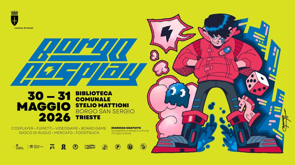 Evento Borgo Cosplay Locandina Borgo Cosplay - da sabato 30 maggio - domenica 31 maggio 2026 ore 15:00 ore 20:00