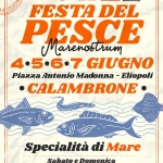 CALAMBRONE | FESTA DEL PESCE | 4 – 5 – 6 – 7 GIUGNO Potrebbe essere un'immagine raffigurante il seguente testo "JUMP CONFESERCENTI ELIOPOLI FOOD OD 1OOM स ELIOPOLI PrwasaaPISA PISA Prwadad ー SHOP CENTER FESTIVAL FESTA DEL PESCE Marenostram crum 4.5.6.7 GIUGNO Piazza Antonio Madonna -Eliopoli CALAMBRONE Specialità di Mare Sabato e Domenica enica APERTI ANCHE A PRANZO PER ERINFORMAZIONI +39 334 8092835"