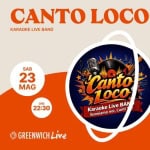 Canto Loco – Karaoke Live Band | Prenota i Brani link in descrizione • Live • Greenwich • Curtarolo Potrebbe essere un'immagine raffigurante il seguente testo "CANTO CANTOLOCO LOCO KARAOKE KARAOKELIVEBAND LIVE BAND SAB 23 MAG ORE 22:30 月月 Canto Karaoke Live LOCO BAN Suoniamo Suoniamonoi,Cant noi, Canti GREENWICH GREENWICHLive Live"