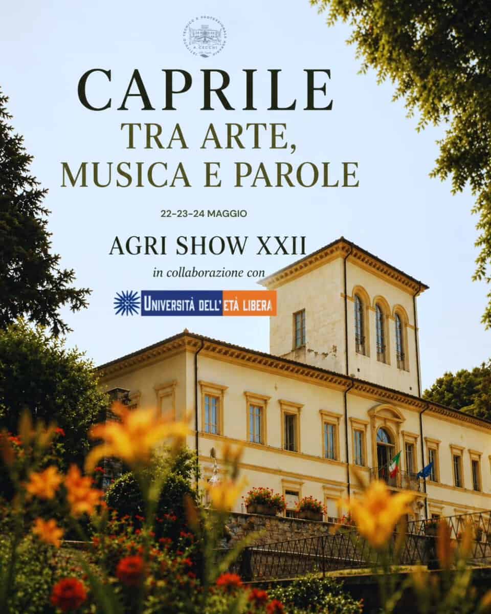 Evento Caprile tra arte musica e parole Locandina Caprile tra arte musica e parole - da venerdì 22 maggio - domenica 24 maggio 2026 ore 17:00 ore 20:00