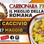 CARBONARA FESTIVAL LURATE CACCIVIO Potrebbe essere un'immagine raffigurante pasta e il seguente testo "CARBONARA FESTIVAL IL MEGLIO DELLA CUCINA ROMANA LURATE CACCIVIO VIA MARCONI (AREA MERCATO) 15 16 17 MAGGIO Venerdì 18.00 23.30 Sabato 11.30 23.30 Domenica 11.30 22.00 MUSICA MUSICAPOPOLARE POPOLARE ROMANA LIVE VESHOW SHOW INGRESSO GRATUITO Follow f CARBONARA FESTIVAL"