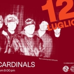 Cardinals live @ Urbica Velostazione Pesaro Potrebbe essere un'illustrazione raffigurante il seguente testo "12 LUGLIO Raw Ratwcontemporaryfolk-punk wwconternporary CARDINALS from9:00pm from 9:00 pm Inoollaborationwith with ១) ኒ/ዊበ male ៣5 い0"