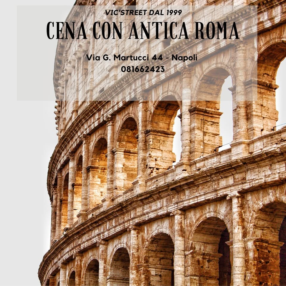 Evento Cena Spettacolo con Delitto antica Roma, OMICIDIO NELL’ARENA Locandina Cena Spettacolo con Delitto antica Roma, OMICIDIO NELL’ARENA - venerdì 3 luglio ore 21:00 - 23:00