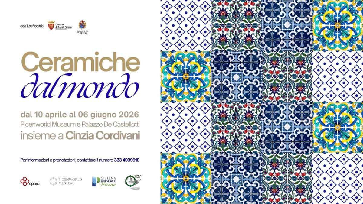Evento Ceramiche dal mondo – corso decorazione ceramica Locandina Ceramiche dal mondo – corso decorazione ceramica - da venerdì 10 aprile - sabato 6 giugno 2026 ore 15:30 ore 12:30