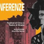 Circonferenze festival di circo e teatro di strada Potrebbe essere un contenuto grafico raffigurante il seguente testo "X CIRCONFERENZE DUETTI & 1/2 ComunediRho Rho Comune 12,13,14 Giugno 2026 Festival di Circo e Teatro TeatrodiStrada di Strada Facciamo Rumore XII EDIZIONE Rho/Villa Burba www.circonferenze.it"
