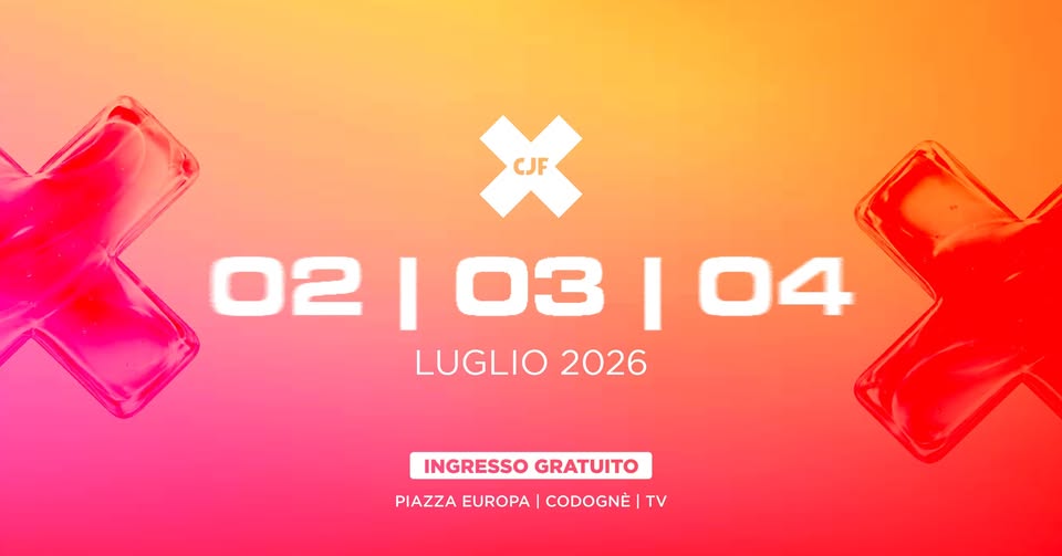 Evento CJF Music Festival 2026 Locandina CJF Music Festival 2026 - da giovedì 2 luglio - sabato 4 luglio 2026 ore 18:00 ore 23:45