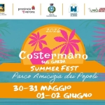 Costermano Summer Fest | dal 30 maggio al 2 giugno Potrebbe essere un contenuto grafico raffigurante testo