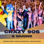 Crazy 90s @ Carabattole Love Park Potrebbe essere un contenuto di pop art raffigurante il seguente testo "CARA BATTOLE LOVEPARK LOVE PARK CRAZY CRAZY90S 90S 90s CRAZY 90S GIUGNO: INGRESSO LIBERO PARCO CARABATTOLE -AGLIANA (PISTOIA)"