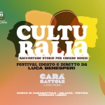 CULTURALIA @ Carabattole Love Park Potrebbe essere un contenuto grafico raffigurante il seguente testo "남행의 楽 AGLIANA CULTU RaLia RAcconTaRe STORIE PER CReaRe MONDI FESTIVAL IDEaTO e DIRETTO Da LUCA BENESPERI 0D BATTOLE LOVE •LOVEPARK. PARK PARGODICAPABATOEIAALIWAIPHET PARCO DI CARABATTOLE AGLIANA PISTOIA INGRESSO LIBERO"