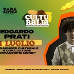 Culturalia con Edoardo Prati @ Carabattole Love Park Potrebbe essere un'immagine raffigurante il seguente testo "쌀로 昼 AGLIANA CARA BATTOLE LOVEPARK. PARK- LOVE CULTU RaLia RACCONTARe MACCOTFANe.FTORB-.ELESRM STORIC PCR CReARe MONDI EDOARDO PRATI 1LUGLIO INFLUENCER CULTURALE EDIVULGATORE DIVULO GATORE "IMMAGINARE MONDI" INGRESSO LIBERO PARCO CARABATTOLE AGLIANA (PISTOIA)"