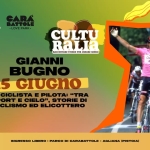 Culturalia con Gianni Bugno @ Carabattole Love Park Potrebbe essere un'immagine raffigurante bicicletta e il seguente testo "쌀물 通 AGLIANA CARA BATTOLE LOVEPARK. Chateau dAx CULTU RALia RACCONTARe STORIE BacTeoKepMo PCR CBEABE MOMDI GIANNI BUGNO 15 GIUGNO EX CICLISTA E EPILOTA: "TRA SPORT E CIELO", STORIE DI CICLISMO ED ELICOTTERO INGRESSO LIBERO PARCO DI CARABATTOLE- AGLIANA (PISTOIA)"