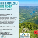 Dall’Eremo di Camaldoli al Monte Penna ….e all’orizzonte il mare! Potrebbe essere un'immagine raffigurante testo