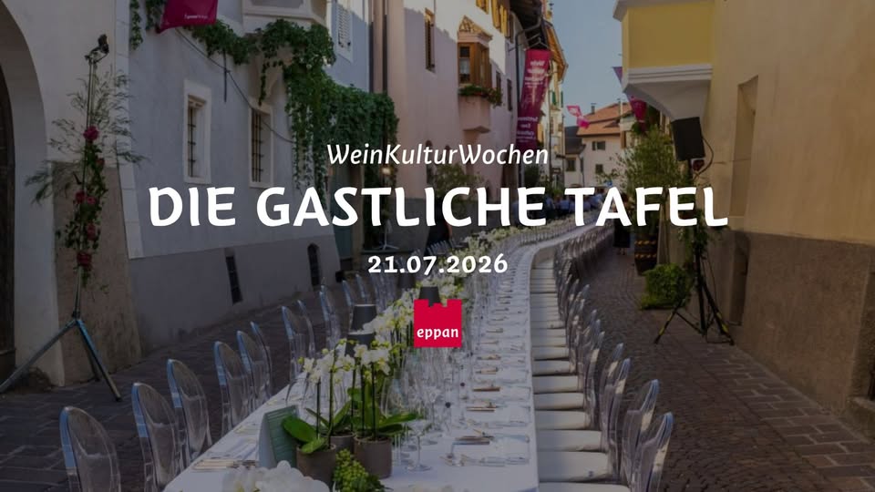Evento Die Gastliche Tafel Locandina Die Gastliche Tafel - martedì 21 luglio ore 18:30 - 20:30
