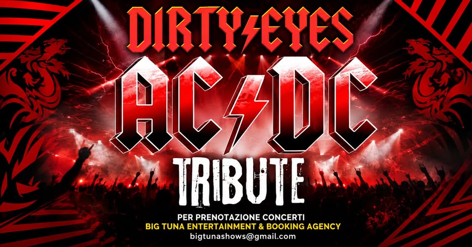 Evento Dirty – Eyes – Ac – Dc Tribute Live@Bar Oratorio Da P8, Montebello Vicentino Locandina Dirty – Eyes – Ac – Dc Tribute Live@Bar Oratorio Da P8, Montebello Vicentino - sabato 27 giugno ore 21:30 - 23:30