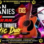 DURAN DURANIES – DURAN DURAN TRIBUTE Acoustic Show live@BIRRERIA PROSIT, SAN VENDEMIANO (TV) Potrebbe essere un contenuto grafico raffigurante chitarra e il seguente testo "BIG TUNA ENTERTAINMENT E BOOKING AGENCY PRESENTA DIIRAN DURANIES S DURAN DURAN WORLDWIDE TRIBUTE Acoustic Duo 6e...o"