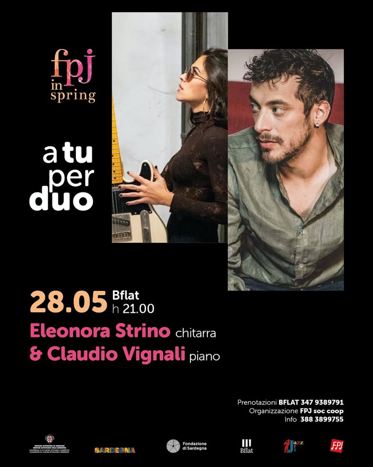 Evento Eleonora Strino e Claudio Vignali *Special Event* Locandina Eleonora Strino e Claudio Vignali *Special Event* - giovedì 28 maggio ore 21:00 - 23:00