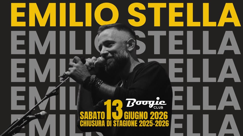 Evento EMILIO STELLA Boogie Finale di Stagione SABATO Boogie Club Locandina EMILIO STELLA Boogie Finale di Stagione SABATO Boogie Club - sabato 13 giugno ore 09:00 - 11:00