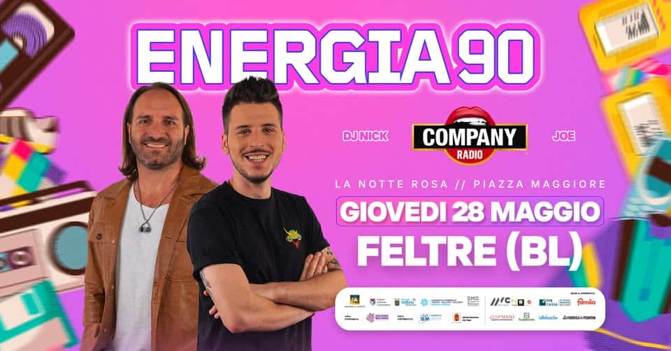 ENERGIA 90 – FELTRE BL Potrebbe essere un'immagine raffigurante una o più persone e testo