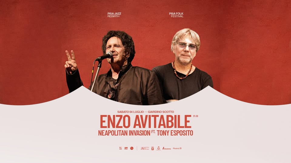 Evento Enzo Avitabile In Neapolitan Invasion Feat. Tony Esposito Locandina Enzo Avitabile In Neapolitan Invasion Feat. Tony Esposito - sabato 4 luglio ore 21:30 - 23:30