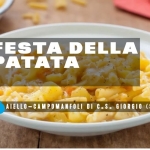 Festa della patata – Aiello-Campomanfoli (SA) Potrebbe essere un'immagine raffigurante pasta e il seguente testo "Trono Sagre Vii Aiello- Aiello-Campomanfoli di Castel San Giorgio (SA)"