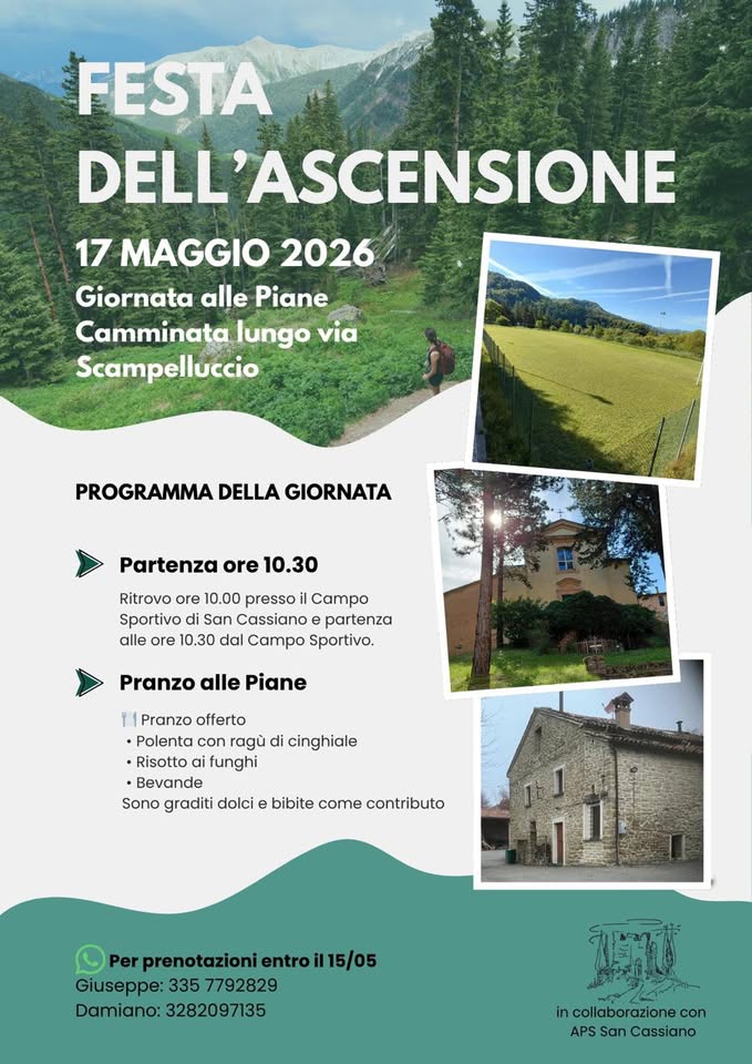 Evento Festa dell’Ascensione Locandina Festa dell’Ascensione - sabato 16 maggio ore 10:30 - 12:30