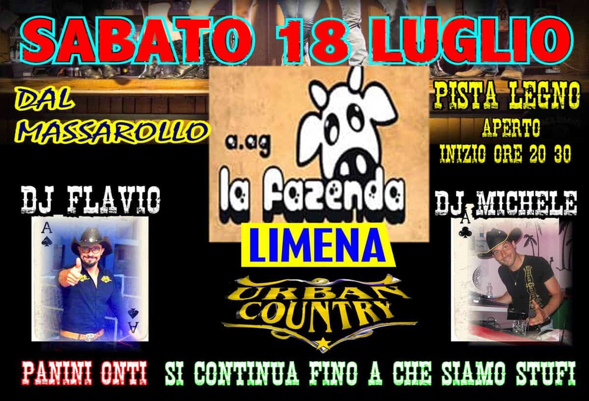 FESTA IN FAZENDA LIMENA Potrebbe essere un'immagine raffigurante testo