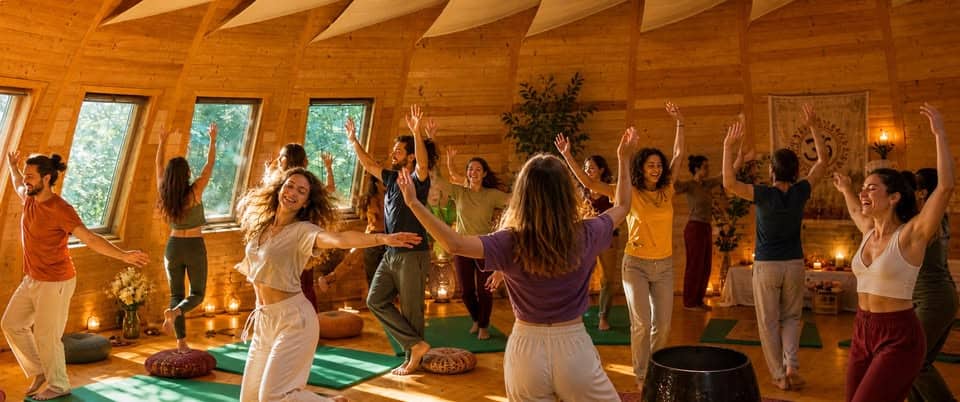 Festival della Meditazione in Piemonte Potrebbe essere un'immagine raffigurante yoga