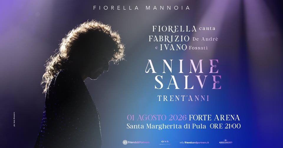 Evento Fiorella Mannoia alla Forte Arena Locandina Fiorella Mannoia alla Forte Arena - sabato 1 agosto ore 21:00 - 23:00