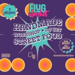 FLUG Market di Primavera – III puntata Potrebbe essere un'immagine raffigurante il seguente testo "giugno FIUG market Ta HANDMADE DJSET SET WORKSHOP DJ STREET FOOD ศ 11:00 20:00 aie"