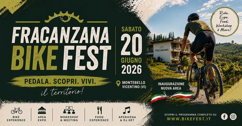Evento Fracanzana Bike Fest Locandina Fracanzana Bike Fest - sabato 20 giugno ore 09:00 - 11:00