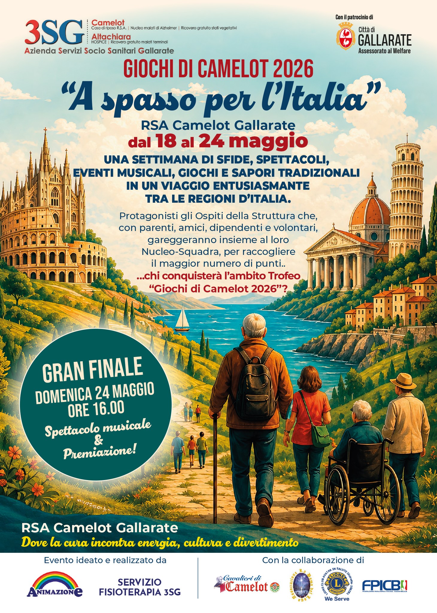 Evento Giochi di Camelot 2026 Locandina Giochi di Camelot 2026 - da lunedì 18 maggio - domenica 24 maggio 2026 ore 09:00 ore 18:00