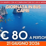 GIORNATA A CAPRI – 21 GIUGNO 2026 Giornata A Capri – 21 Giugno 2026 a Capri (NA) il 21 giugno 2026