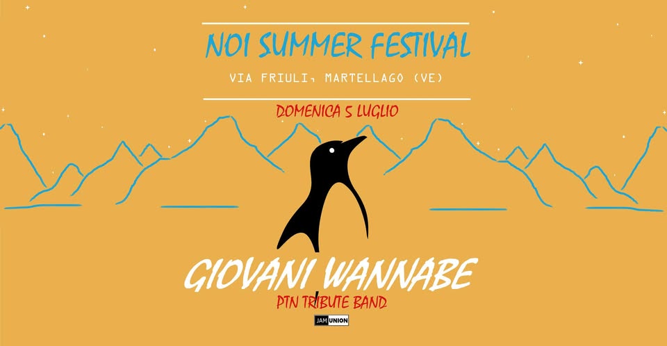 Evento Giovani Wannabe – Noi Summer Festival – Domenica 5 Luglio Locandina Giovani Wannabe – Noi Summer Festival – Domenica 5 Luglio - domenica 5 luglio ore 21:30 - 23:30