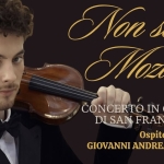 Giovanni Andrea Zanon e OPV in Rocca Potrebbe essere un'immagine raffigurante clarinetto, violino e il seguente testo "Nn solo Mazart CONCERTO IN ONORE DI SAN FRANCESCO Ospite speciale GIOVANNI ANDREA ZANON Violino"